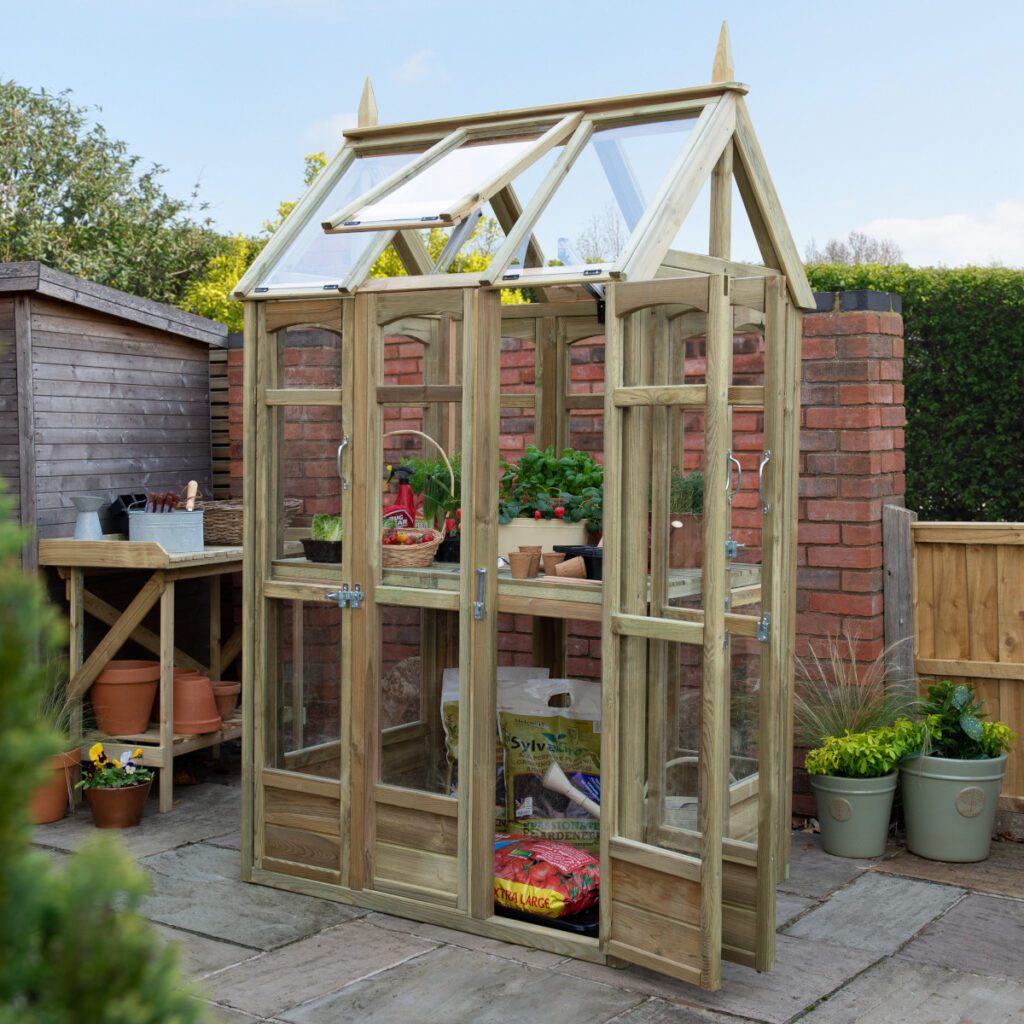 Forest Garden Victorian Walk Around Greenhouse with Auto Vent 5013053176368 2
